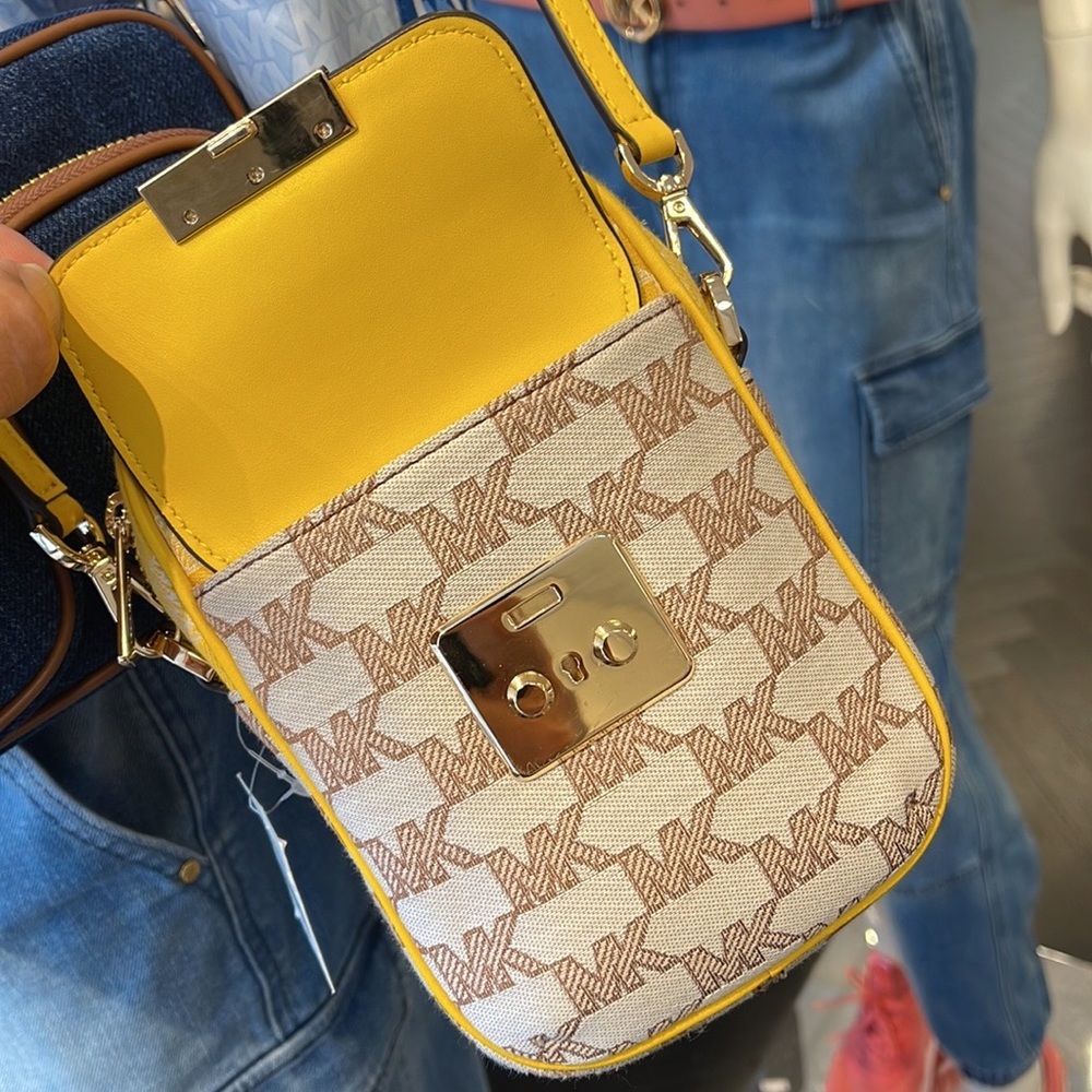 Michael Kors Sloan Editor Small Phone Logo Jacquard Crossbody
Butter Multi - Picture 11 of 16